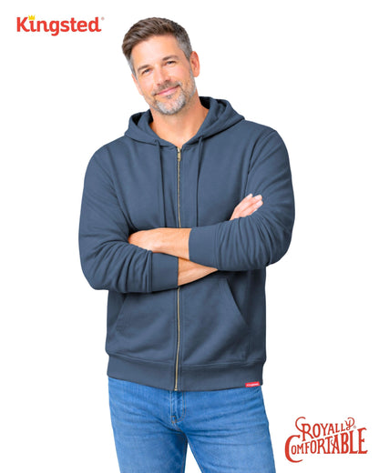 Lightweight Terry Zip Hoodie (Navy Blue)