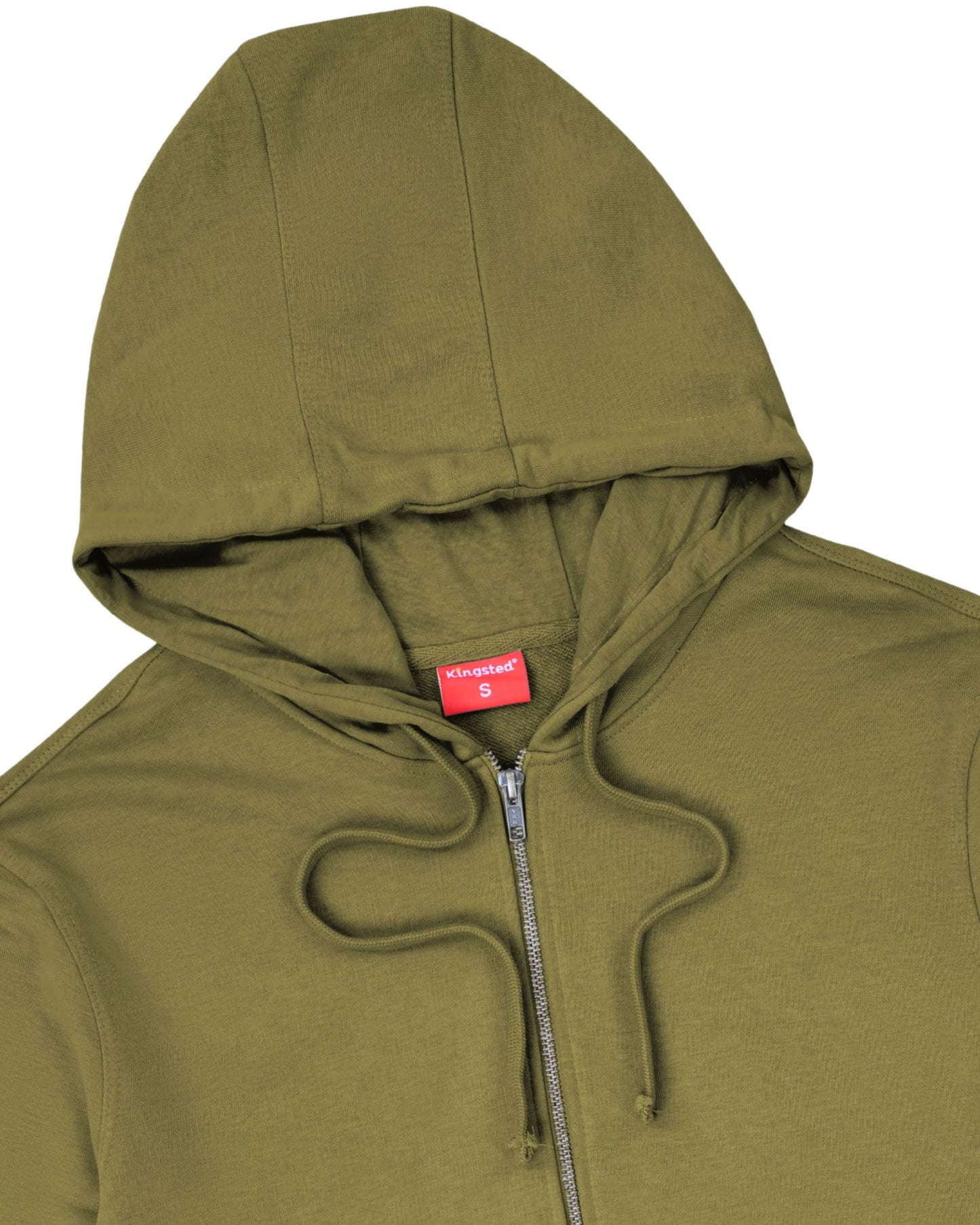 Lightweight Terry Zip Hoodie (Olive Green)