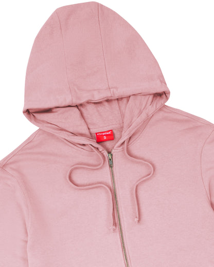 Lightweight Terry Zip Hoodie (Pink)