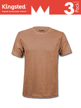 Load image into Gallery viewer, NATURAL - T-Shirt 3-Pack (CHOCOLATE, MOCHA, &amp; TURQUOISE)
