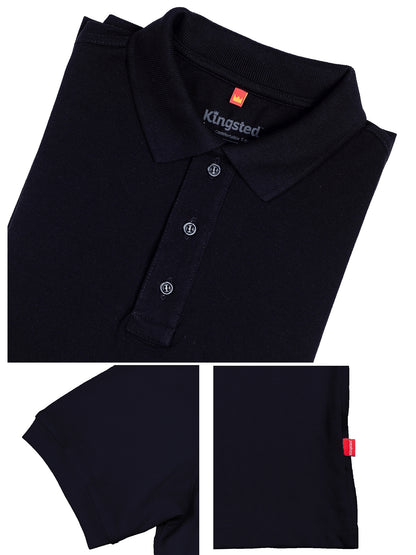 Classic Pique Polo Shirts for Men (Black)