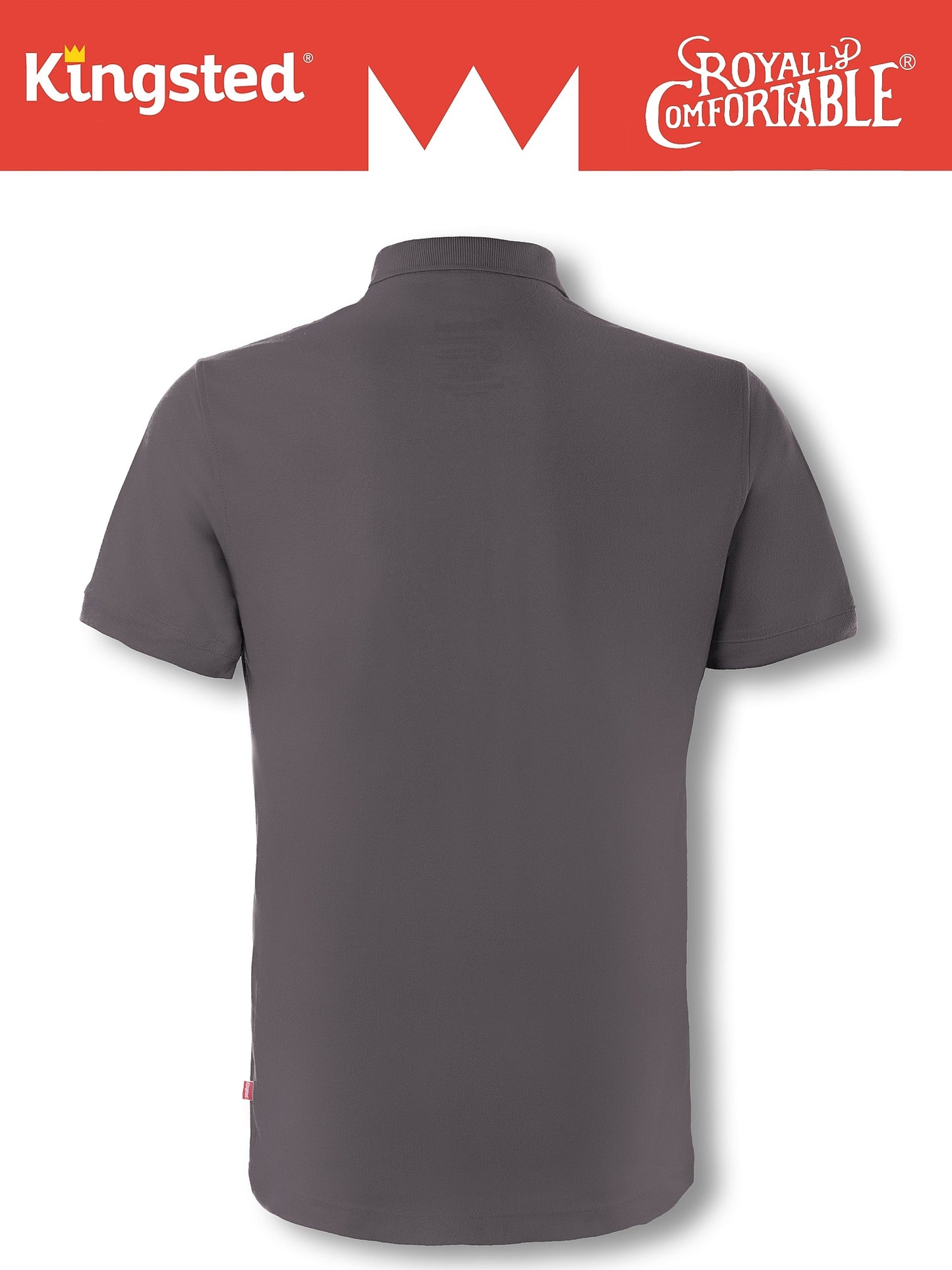 Classic Pique Polo Shirts for Men (Charcoal)