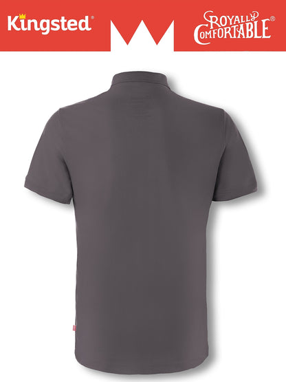 Classic Pique Polo Shirts for Men (Charcoal)
