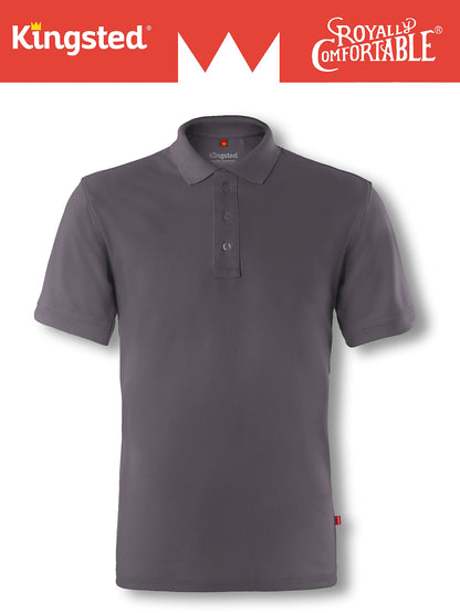 Classic Pique Polo Shirts for Men (Charcoal)