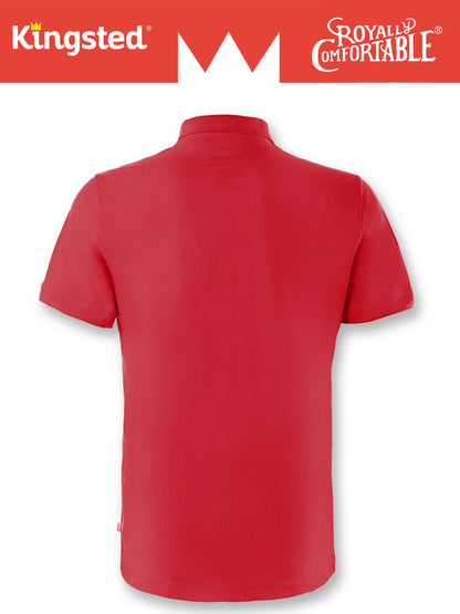 Classic Pique Polo Shirts for Men (Red)