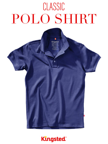 Classic Pique Polo Shirts for Men (Royal Blue)