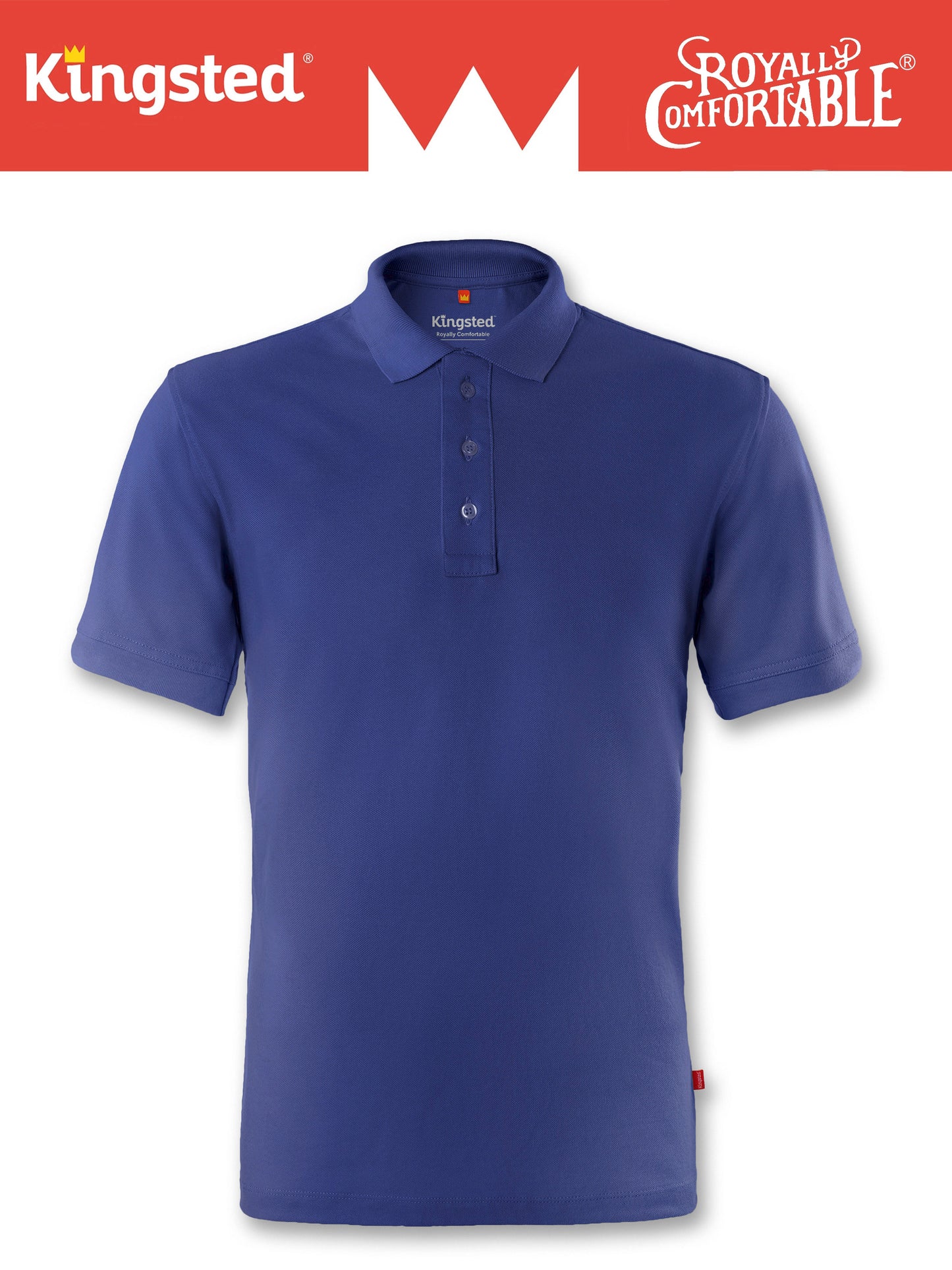 Classic Pique Polo Shirts for Men (Royal Blue)