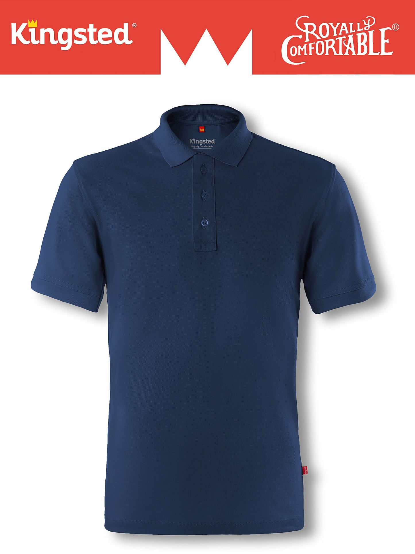 Classic Pique Polo Shirts for Men (Navy Blue)