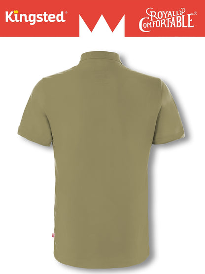 Classic Pique Polo Shirts for Men (Olive Green)