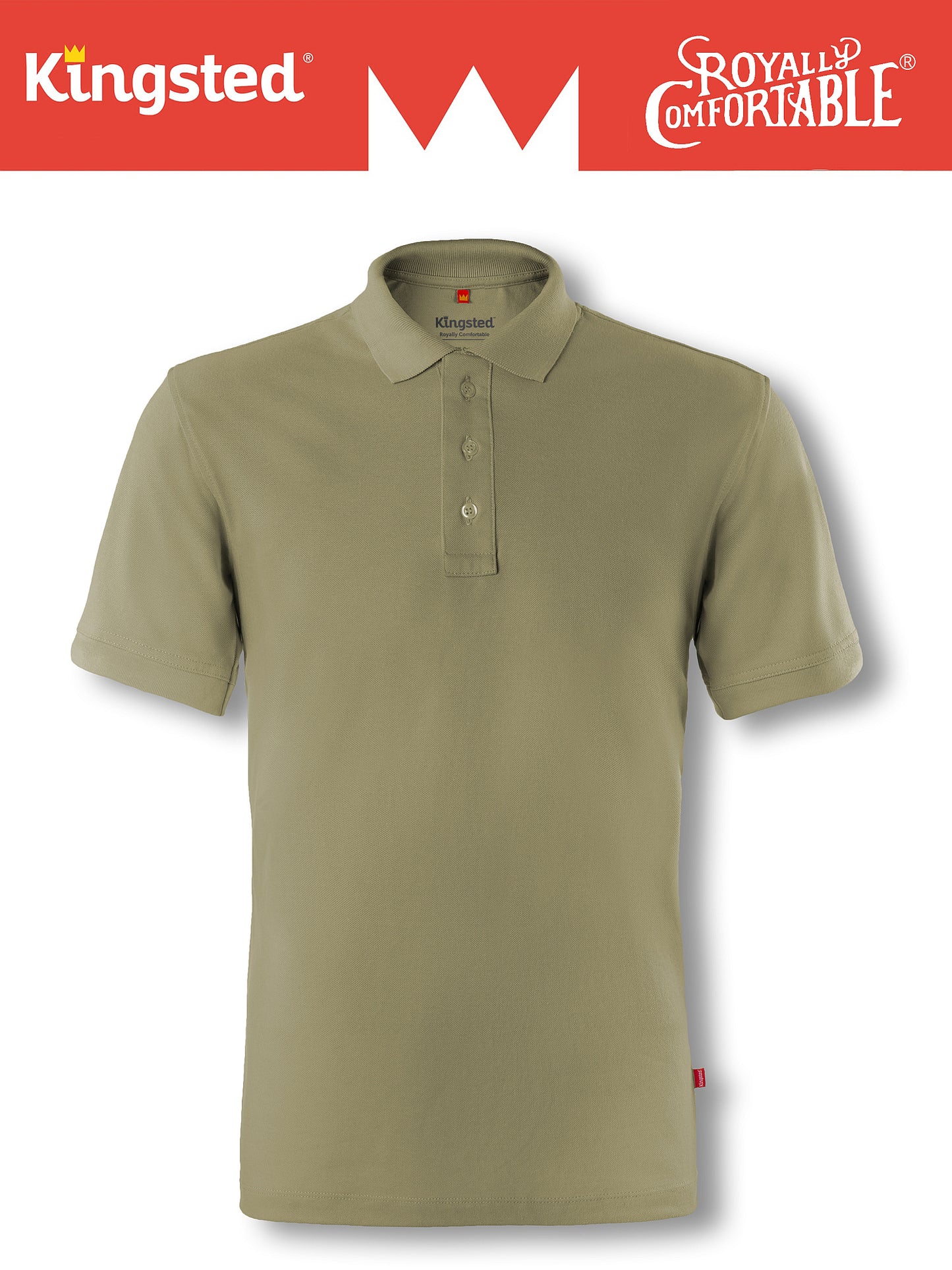 Classic Pique Polo Shirts for Men (Olive Green)