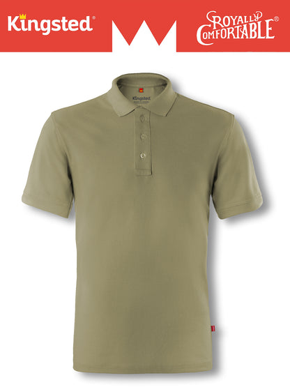 Classic Pique Polo Shirts for Men (Olive Green)