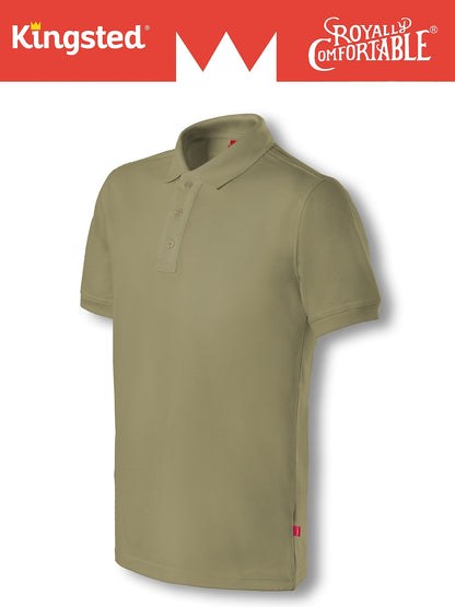 Classic Pique Polo Shirts for Men (Olive Green)