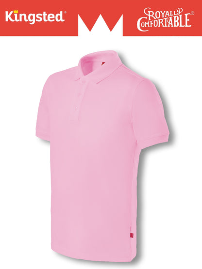 Classic Pique Polo Shirts for Men (Pink)