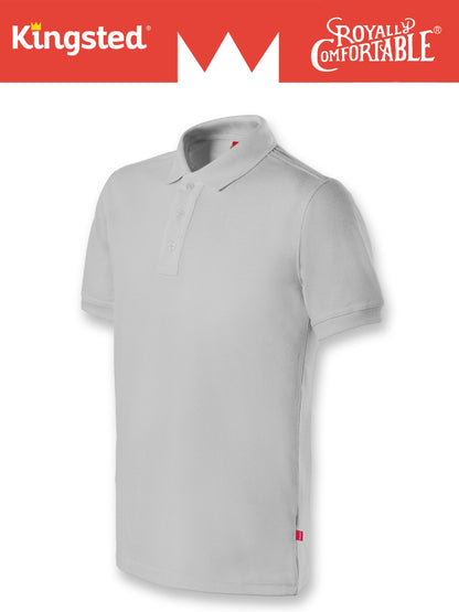Classic Pique Polo Shirts for Men (Grey)