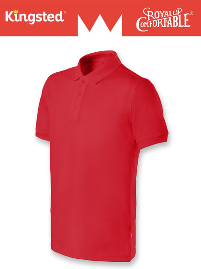 Classic Pique Polo Shirts for Men (Red)
