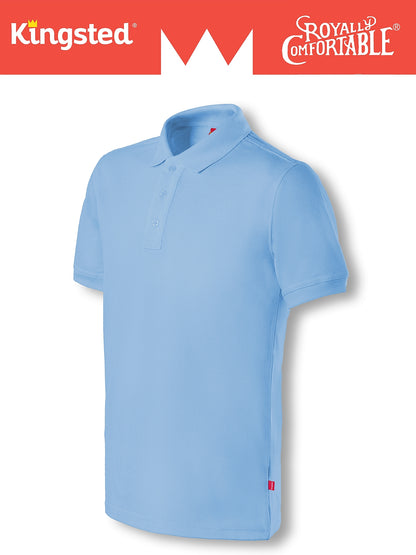 Classic Pique Polo Shirts for Men (Sky Blue)