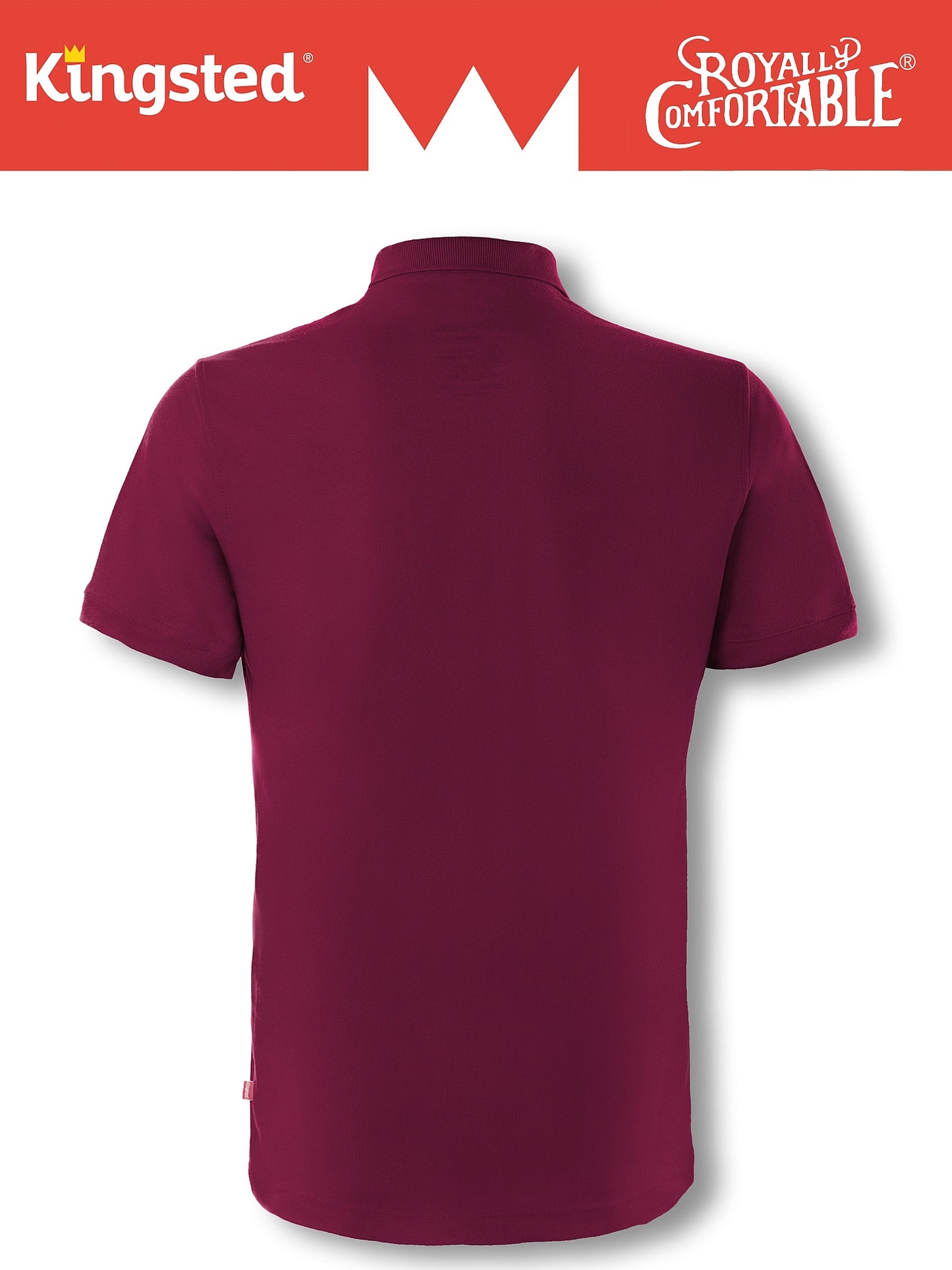 Classic Pique Polo Shirts for Men (Red Wine)