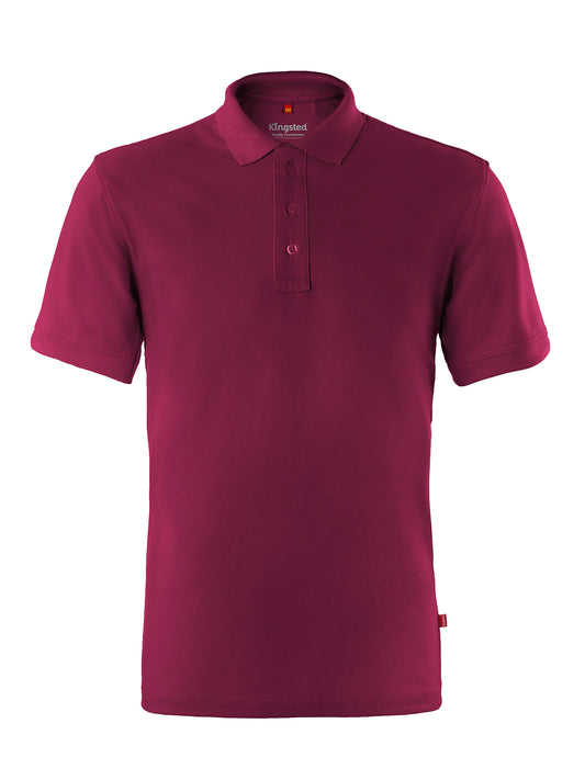 Classic Pique Polo Shirts for Men (Red Wine)